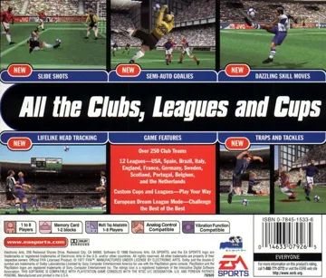 FIFA 99 (US) box cover back